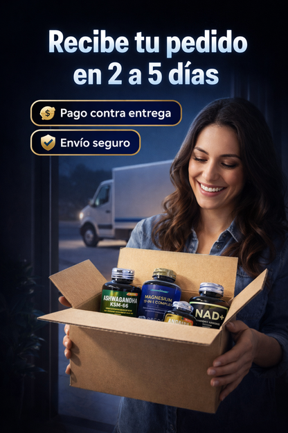 TRANSFORMA TU SALUD DESDE HOY , ASHWAGANDHA KSM-66, MAGNESIUM 12-EN-1 COMPLEX, NAD+RESVERATROL Y OMEGA 3 100% ORIGINAL 🇺🇸 ✨  🎁+ OBSEQUIO SORPRESA