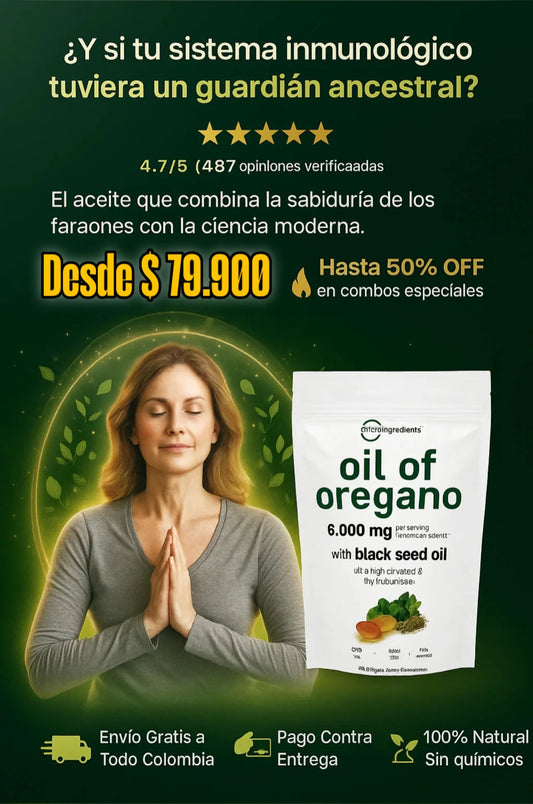 ⭐ “¡Defensas de Acero en 90 Cápsulas! 🛡️🌱 Aceite de Orégano + Semilla Negra: Adiós Virus, Hongos y Gripe 💥🔥”