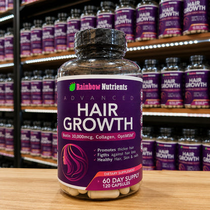 🇺🇸✨ Combo Premium MaryRuth's Hair Growth + Multi Collagen Peptides + Rainbow Nutrients Hair Growth | Tratamiento Completo para Cabello, Piel y Uñas | 100% Original Importado de Estados Unidos 🇺🇸💜