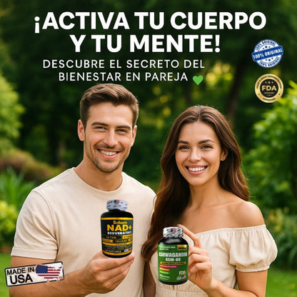 COMBO Ritual Diario Ashwagandha ➕ Nad+ resveratrol➕ Colágeno 500 mg 30 caps blandas 100% ORIGINAL IMPORTADO 🇺🇸